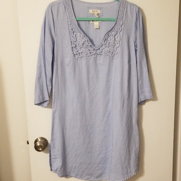 Malvin 100% Linen Dress in light blue - Picture 1 of 5